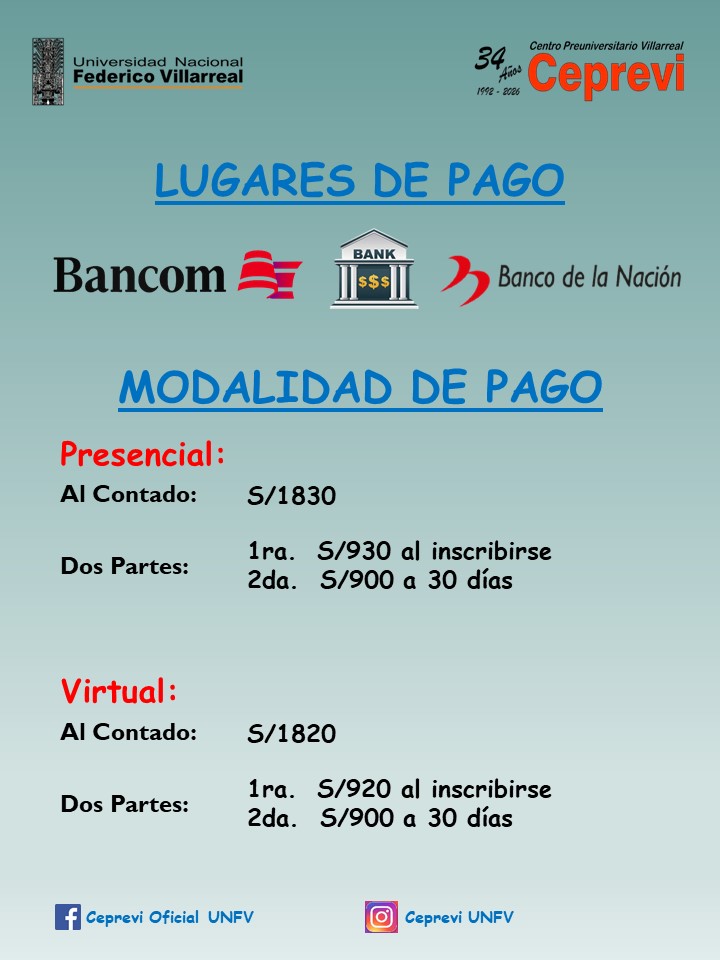 MODALIDAD DE PAGO