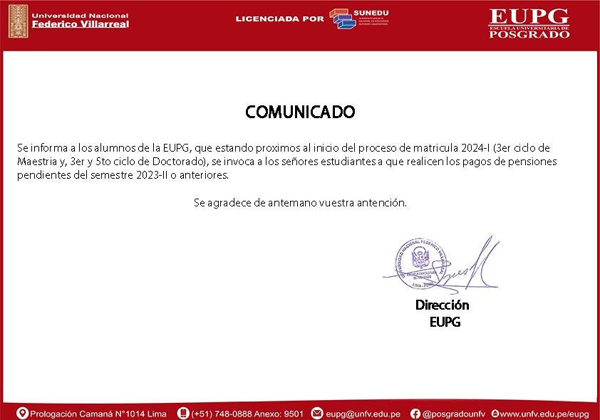 Comunicado sobre el pago de pensiones