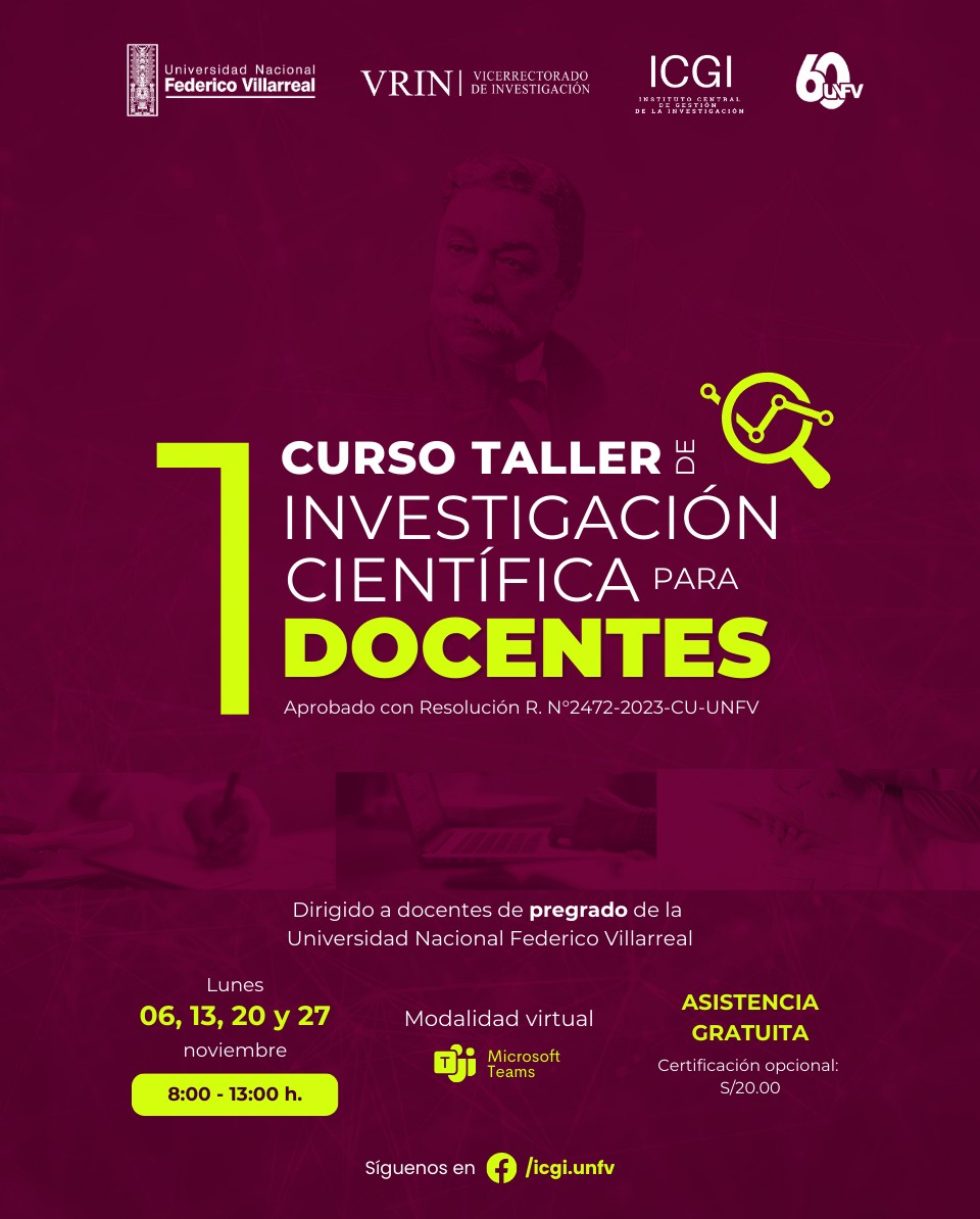 1° Curso de taller de investigación científica para docentes