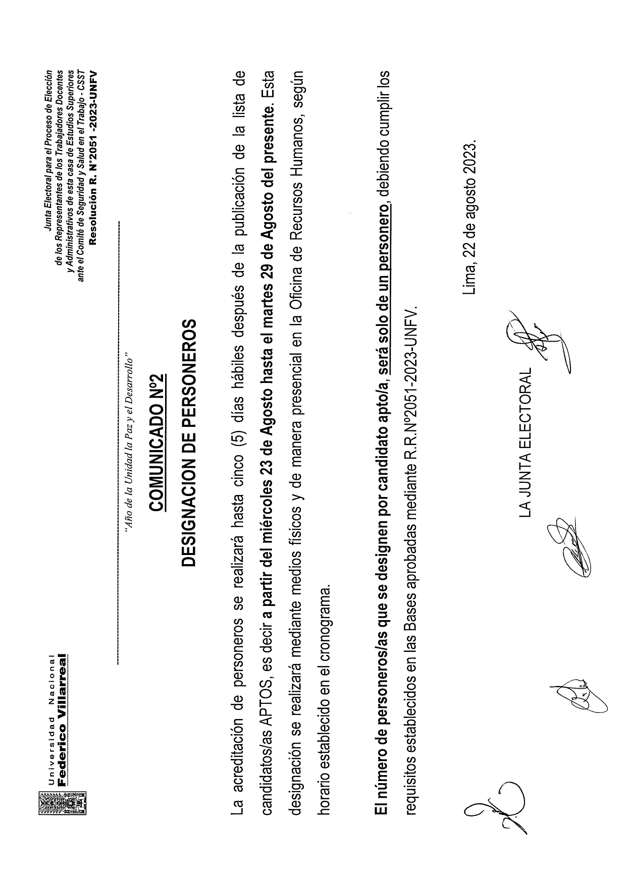 comunicado2 designacion personero