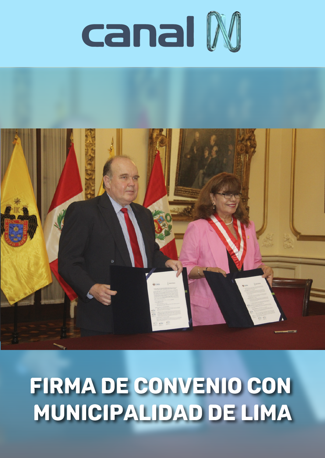 Firma de convenio de voluntariado con la Municipalidad Metropolitana de Lima