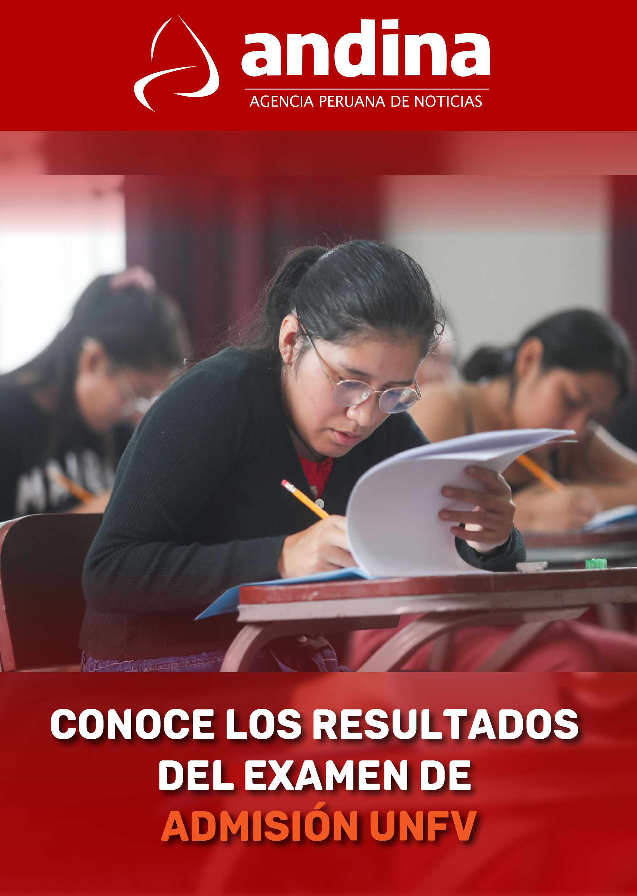 Andina: Conoce aquí los resultados del examen de admisión
