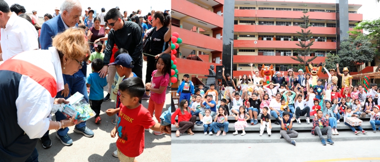Ni&ntilde;os villarrealinos y de zona de Oquendo disfrutan de la Navidad
