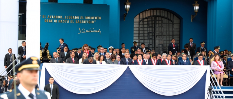 Rectora villarrealina participa en aniversario de la Fuerza A&eacute;rea del Per&uacute;