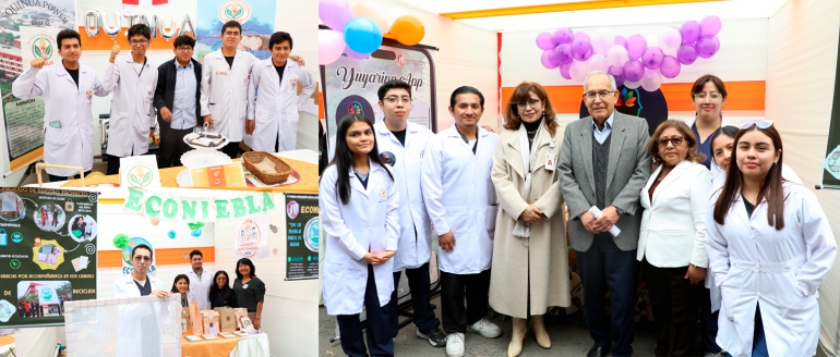 Estudiantes de la Facultad de Medicina "Hip&oacute;lito Unanue" realizan feria de innovaci&oacute;n y emprendimiento