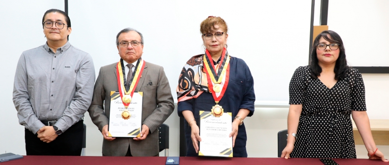 J&oacute;venes emprendedores distinguen a rectora y vicerrector villarrealinos