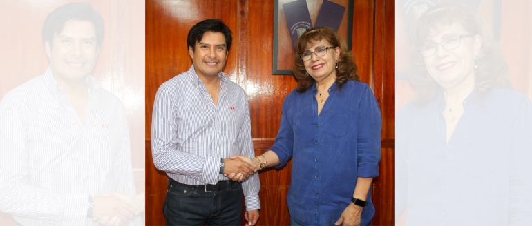 Rectora villarrealina y alcalde de San Juan de Lurigancho gestionan pr&oacute;ximo convenio