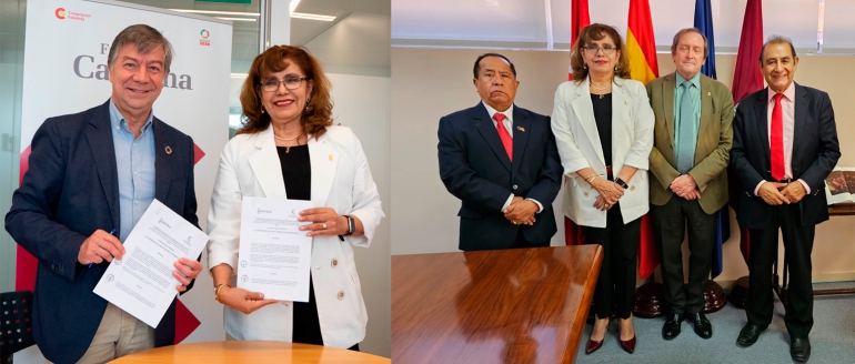 Villarreal firma convenio con Fundaci&oacute;n Carolina y coordina con Universidad Complutense de Madrid