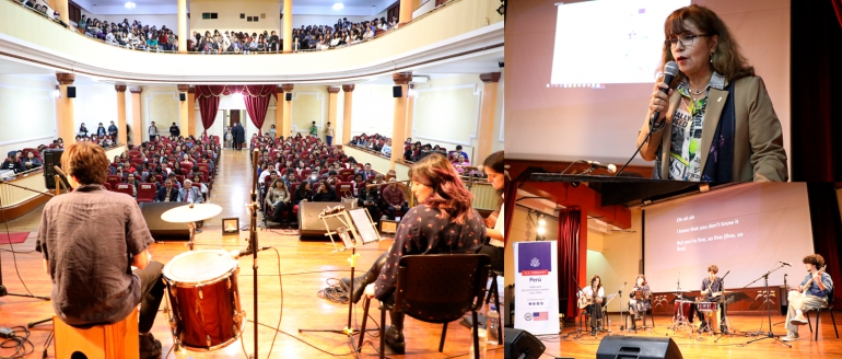 Concierto karaoke informativo ofrece Embajada de Estados Unidos