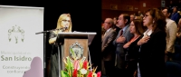Rectora villarrealina participa en ceremonia por el 95 aniversario de San Isidro