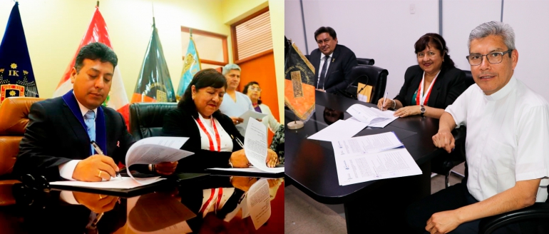 Facultad de Tecnolog&iacute;a M&eacute;dica firma convenios de cooperaci&oacute;n mutua