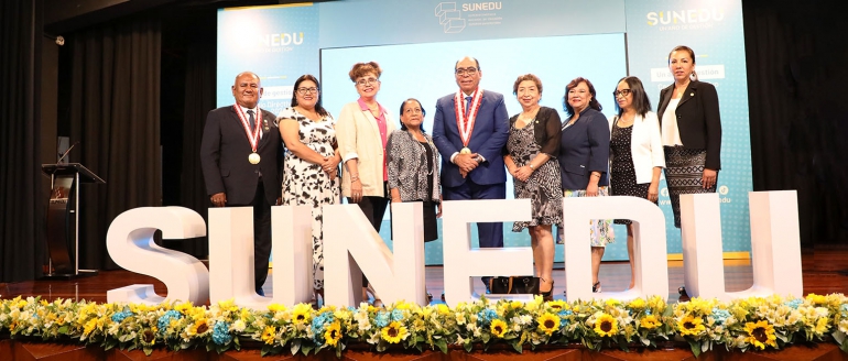 Rectora villarrealina participa en actividad de balance de gesti&oacute;n de SUNEDU