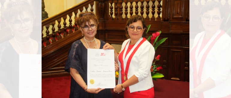 En el Día de la Mujer, Congreso de la República distingue a rectora villarrealina
