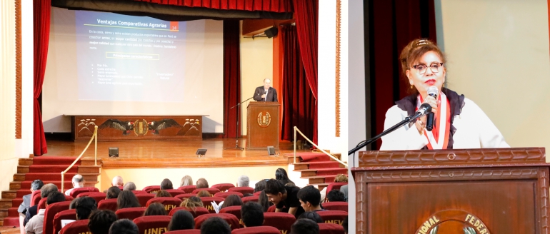 Rectora villarrealina inaugura conversatorio sobre pol&iacute;ticas p&uacute;blicas