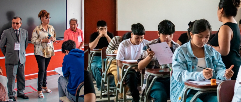 Estudiantes del Ceprevi rinden examen final del ciclo 2024-C