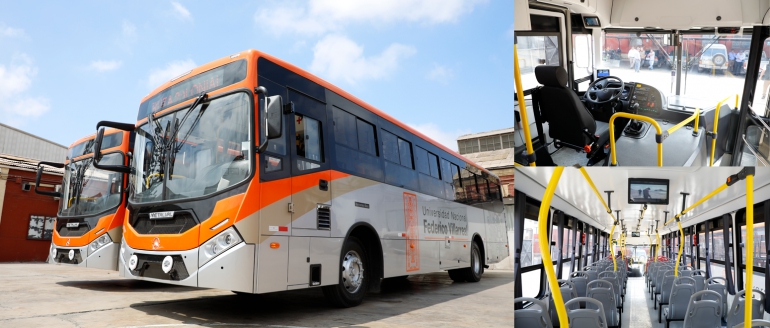 Adquirimos dos modernos buses para transportar a estudiantes villarrealinos
