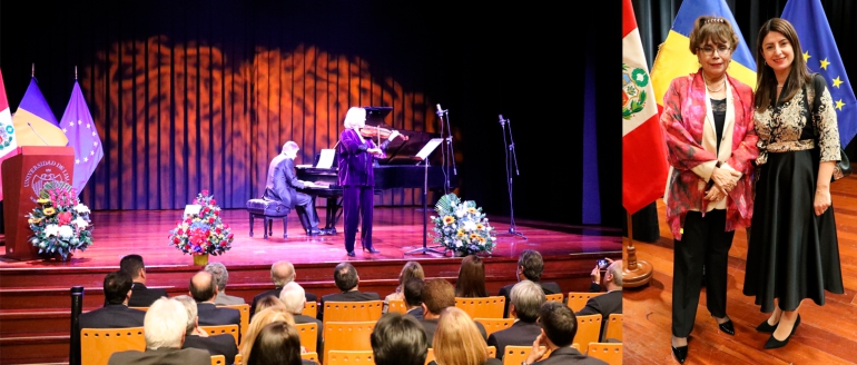 Nuestra rectora participa en actividad por el D&iacute;a Nacional de Rumania