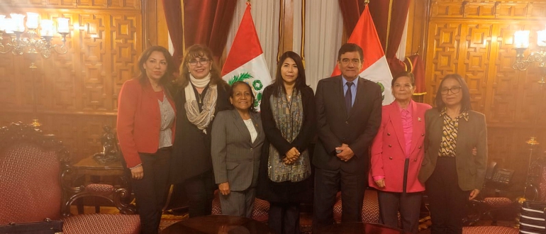 Rectora villarrealina se re&uacute;ne con el presidente del Congreso de la Rep&uacute;blica