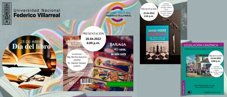Con tres presentaciones celebramos D&iacute;a Mundial del Libro