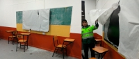 Personas inescrupulosas vandalizan pantalla interactiva en nuestra universidad
