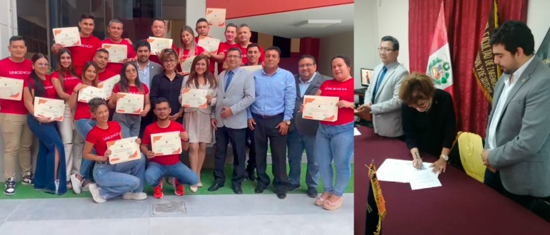 Se suscribe carta de intenci&oacute;n con universidad colombiana