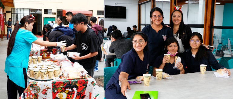 Brindan chocolatada para estudiantes villarrealinos en todas nuestras sedes