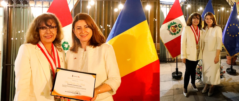 Se distingue a embajadora de Ruman&iacute;a por su trayectoria y labor diplom&aacute;tica