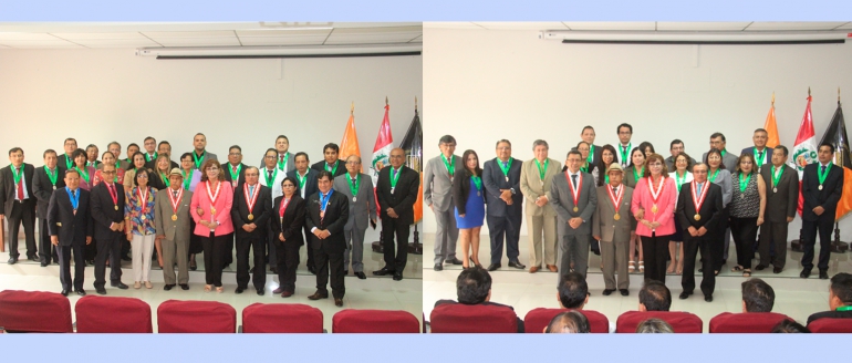 Imponen medallas a docentes de Administraci&oacute;n y de Ingenier&iacute;a Industrial y de Sistemas