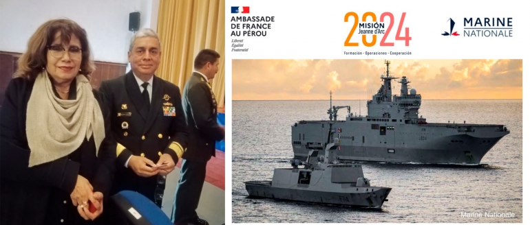 Rectora villarrealina asiste a certamen de Embajada de Francia en Escuela Naval del Per&uacute;