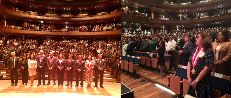 Rectora villarrealina participa en celebraci&oacute;n al procurador p&uacute;blico peruano