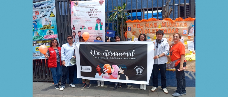 Participamos en jornada por la eliminaci&oacute;n de la violencia contra la mujer