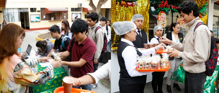 Estudiantes villarrealinos reciben desayuno navide&ntilde;o en todos los locales