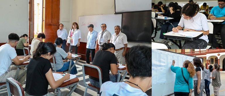 Estudiantes del ciclo 2024-C del Centro Preuniversitario rinden su segunda evaluaci&oacute;n