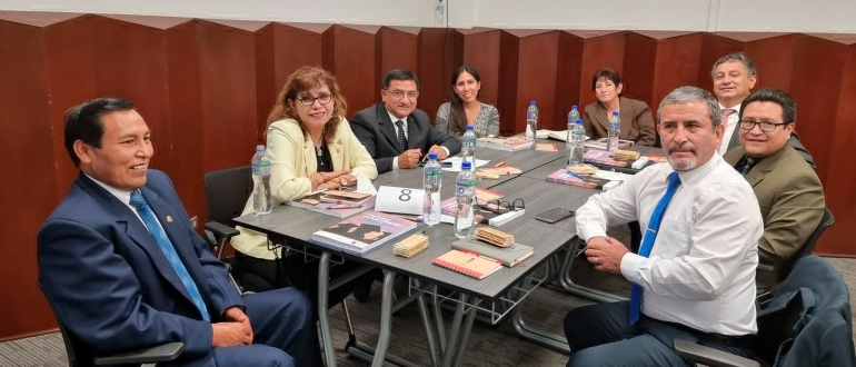 Rectora villarrealina coordina acciones para financiamiento institucional 2023