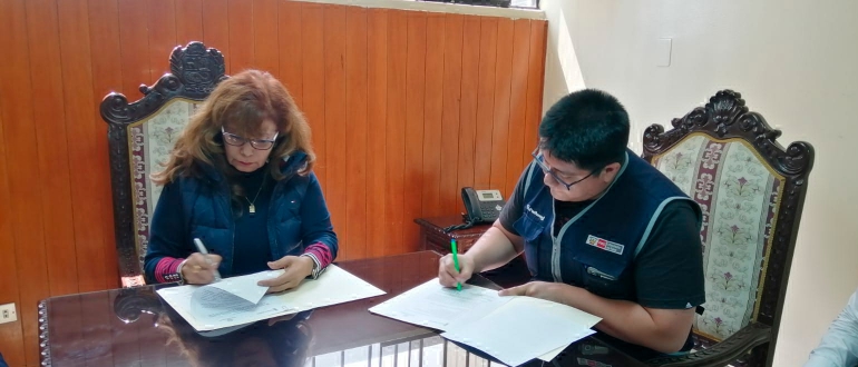 Suscribimos carta de intenci&oacute;n con Red de Salud Huarochir&iacute;