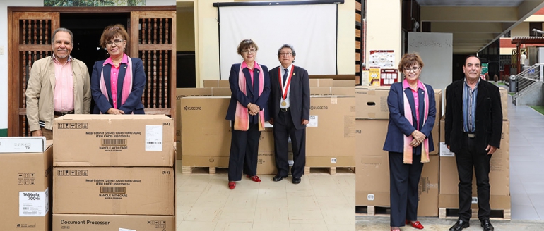 Contin&uacute;a entrega de impresoras multifuncional a facultades