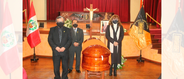 Se brinda &uacute;ltimo adi&oacute;s a Dr. Pinto De La Sota Silva, past vicerrector acad&eacute;mico