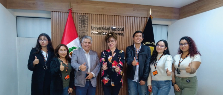 Rectora villarrealina recibi&oacute; propuestas acad&eacute;micas de estudiantes de la Facultad de Derecho y Ciencias Pol&iacute;ticas