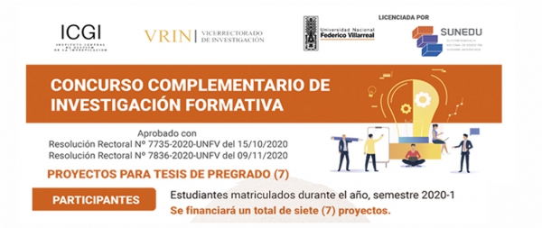 Concurso Complementario de Investigación Formativa