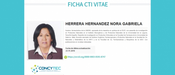 Proyecto de científica villarrealina obtiene financiamiento del Consejo de Ciencia y Tecnología