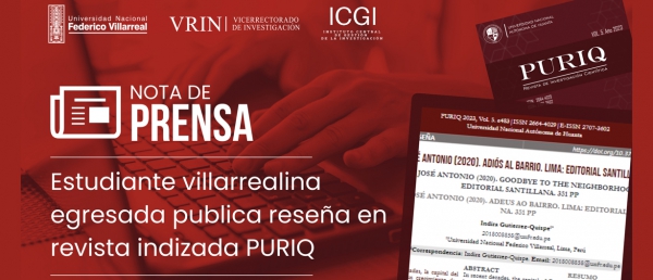 Egresada villarrealina publica reseña en revista indizada PURIQ