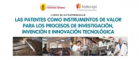 Curso virtual gratuito &quot;Las patentes como instrumentos de valor para los procesos de investigación, invención e innovación tecnológica&quot;