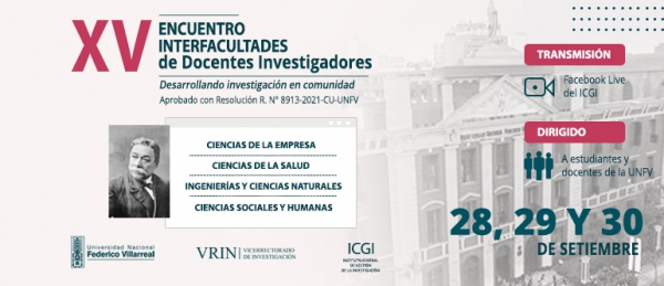 XV Encuentro Interfacultades de Docentes Investigadores