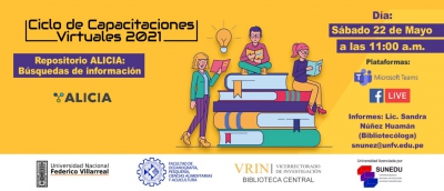 Capacitación virtual &quot;Repositorio Alicia: búsquedas de información&quot;
