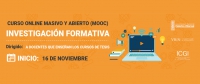 Curso online masivo y abierto (Mooc): Investigaci&oacute;n Formativa