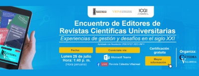 Encuentro de editores de revistas científicas universitarias - Experiencias de gestión y desafíos en el siglo XXI
