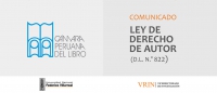 Cámara Peruana del Libro invoca a las familias e instituciones educativas a promover el cumplimiento de la Ley de Derecho de Autor