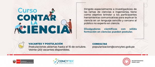 Curso: &quot;Contar la Ciencia&quot;