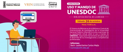 Capacitaci&oacute;n en el Uso y Manejo de UNESDOC - Biblioteca digital de la UNESCO