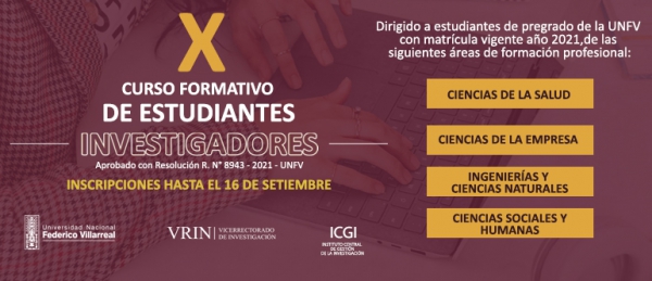 X Curso Formativo de Estudiantes Investigadores